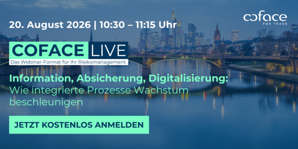 Headergrafik f&uuml;r das Webinar am 20.08.2026., 10:30 bis 11:15, Skyline von Frankfurt im Hintergrund.